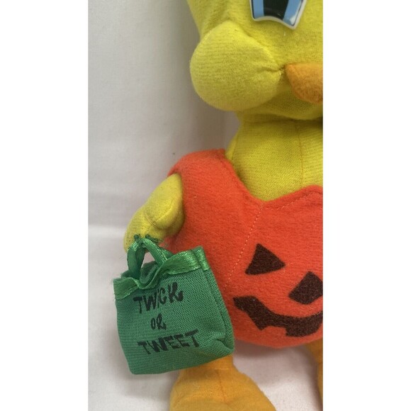 VTG Tweety Bird Warner Bros Halloween Looney Tunes 11” Plush 1997 Stuffed Animal - Picture 2 of 16